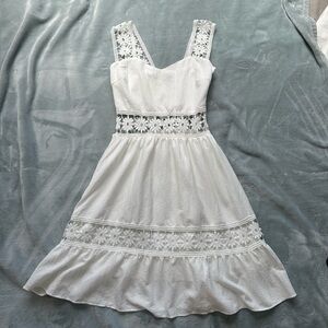 White Floral Dress